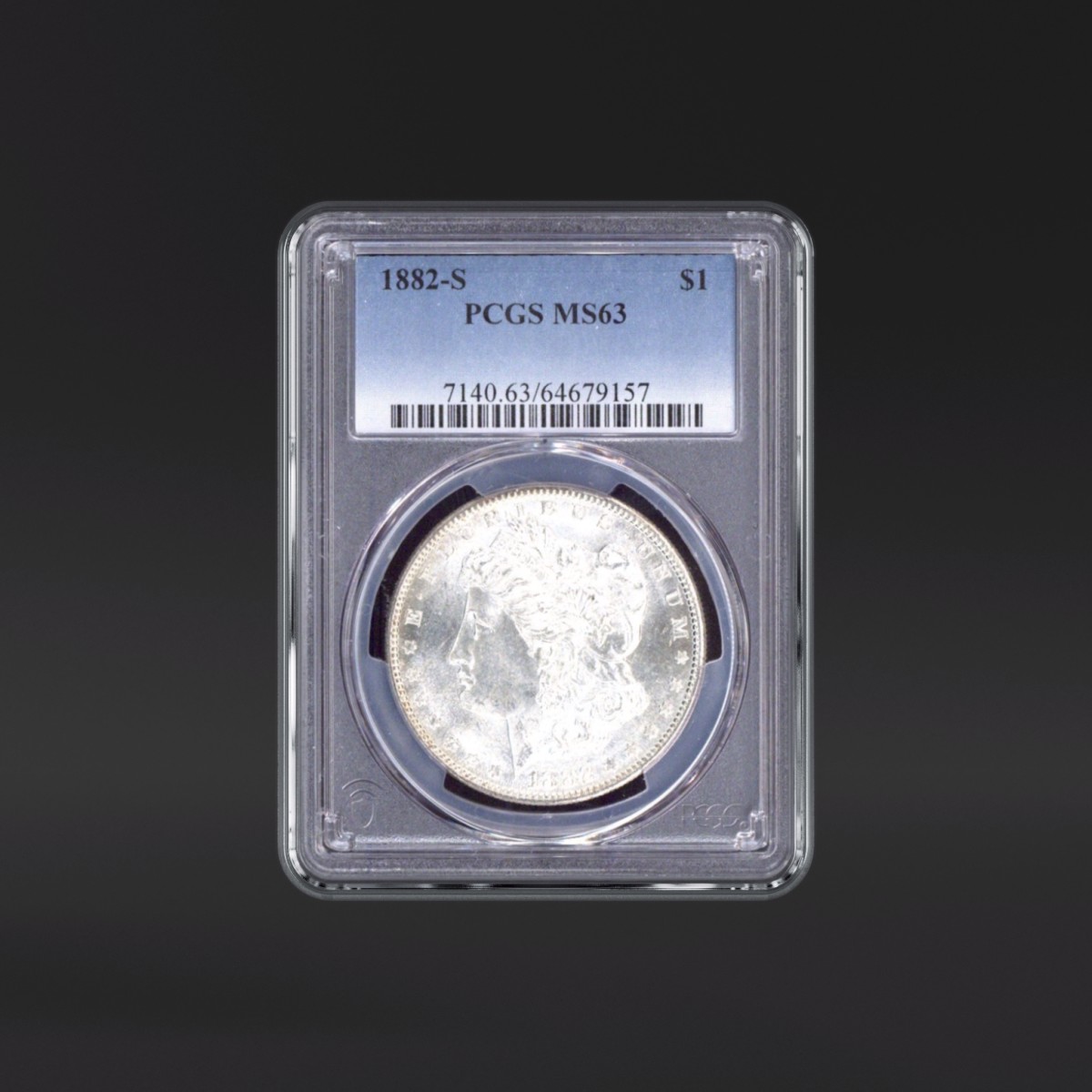 ★PCGS 【 MS63 】『 超ハイグレード』ラスターがかなりきれいです 1882-S One Dollar PCGS MS63 - US PCGS MS63